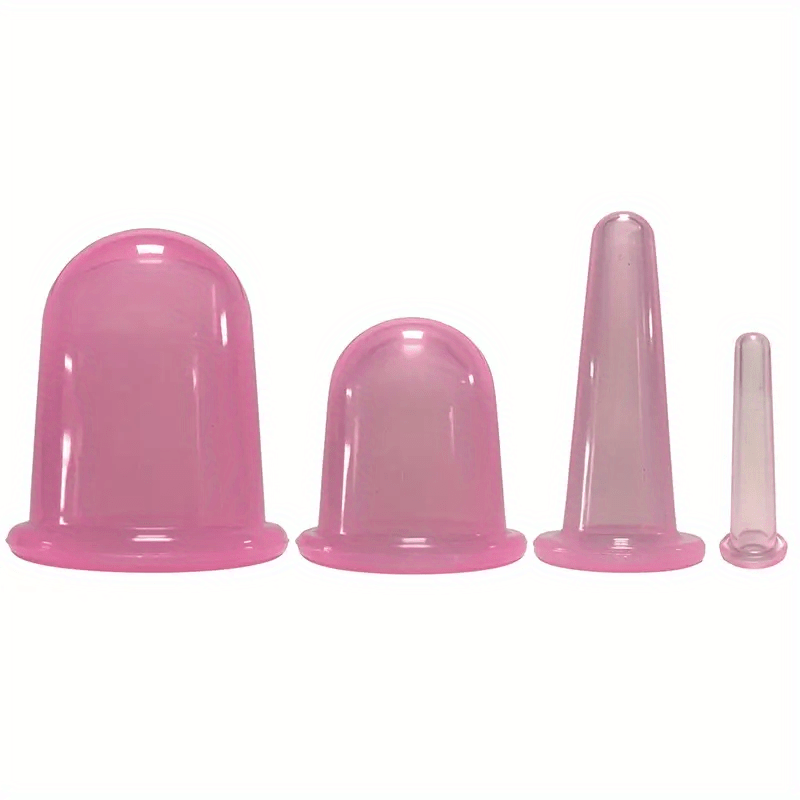 4 Pcs Silicone Vacuum Cup for Cellulite Massage